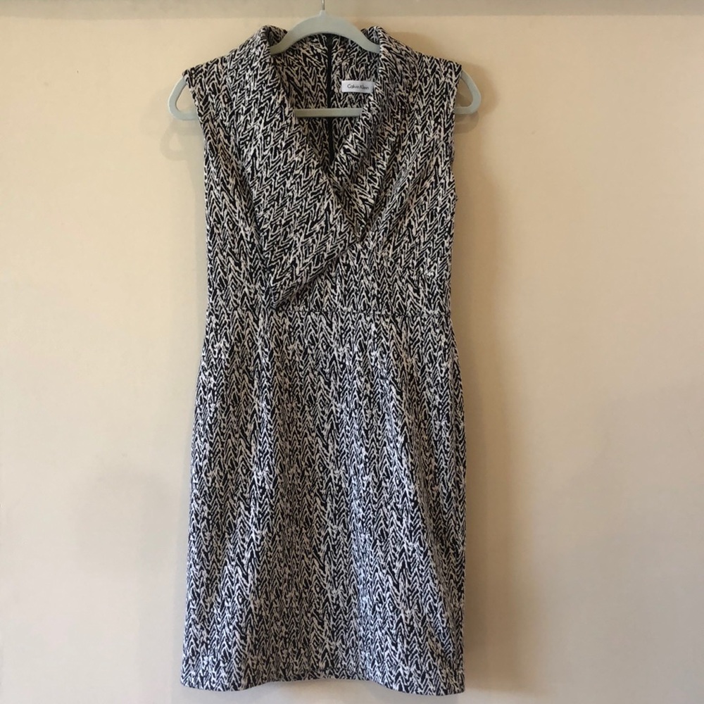 Calvin Klein Black & Tan Professional Dress